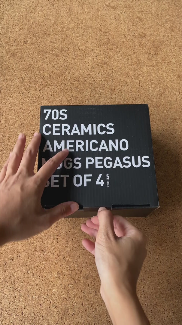 HKliving 70s Ceramics Americano Mugs Pegasus